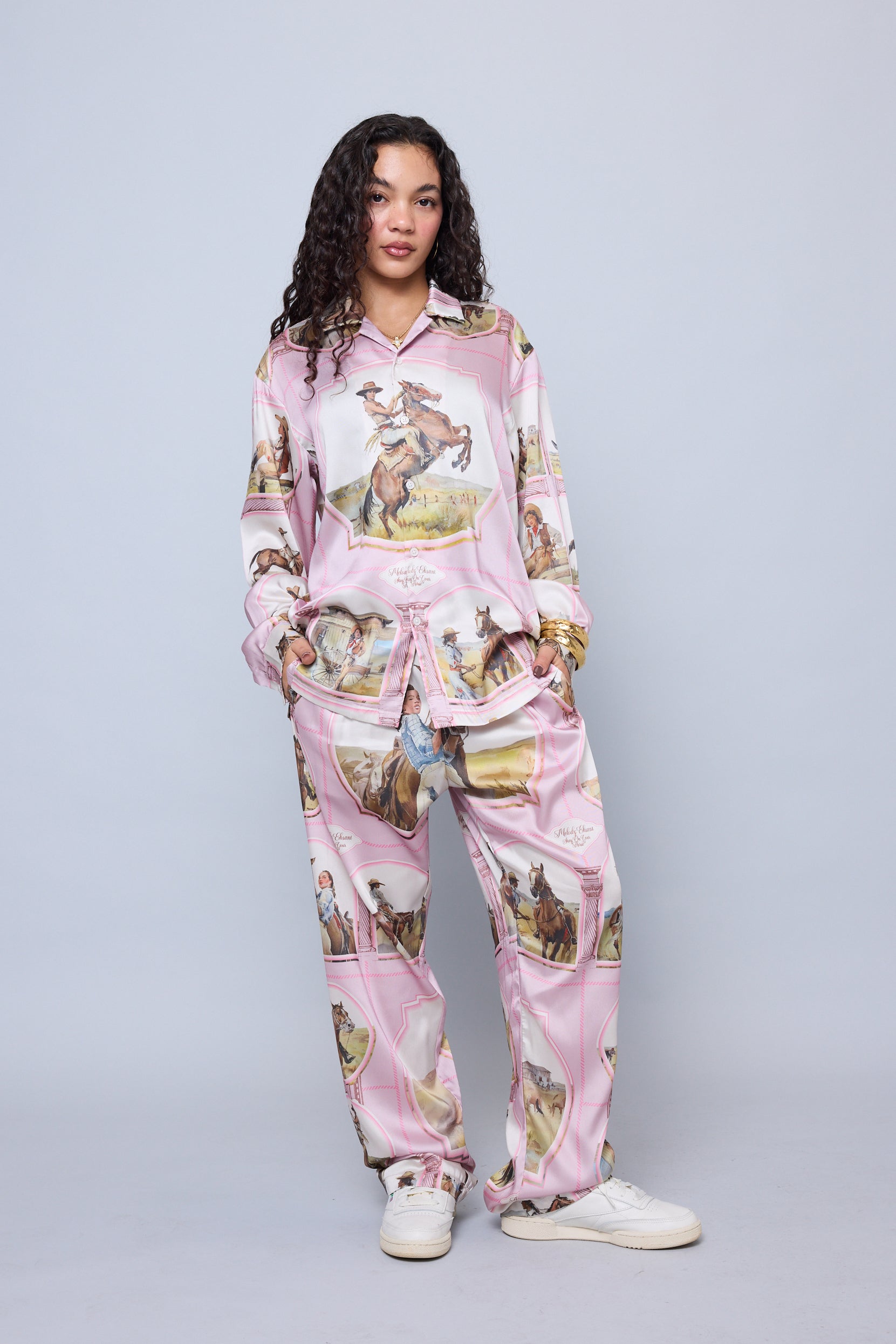 Silky Cowgirl Button Up - Mauve