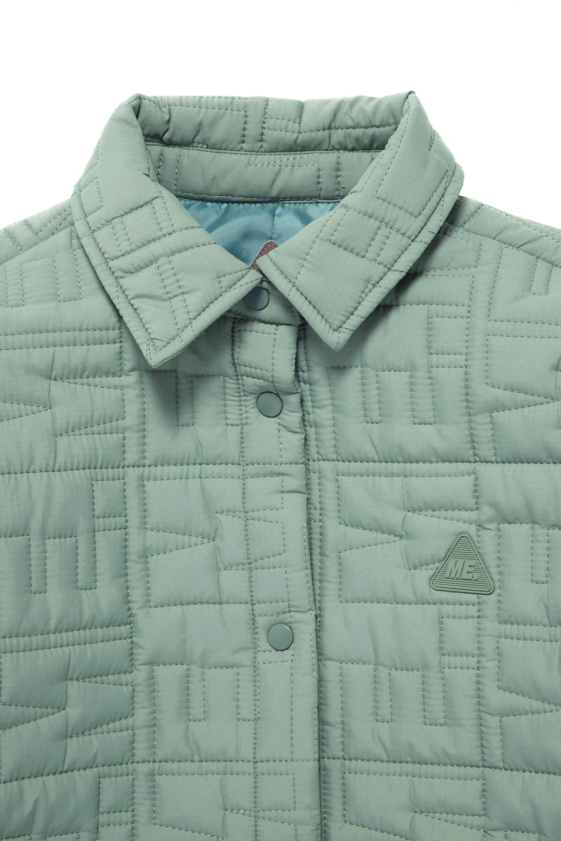 Monogram Quilted Puff Shacket - Sage – Melody Ehsani