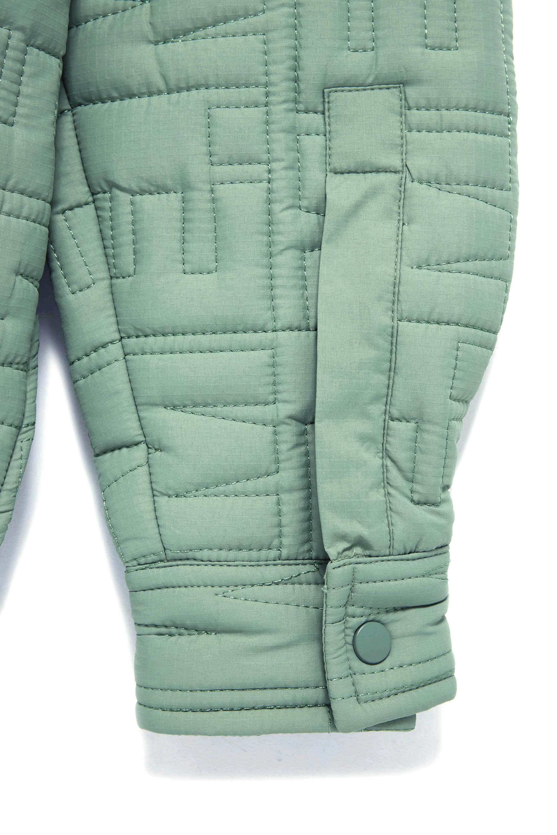 Monogram Quilted Puff Shacket - Sage – Melody Ehsani