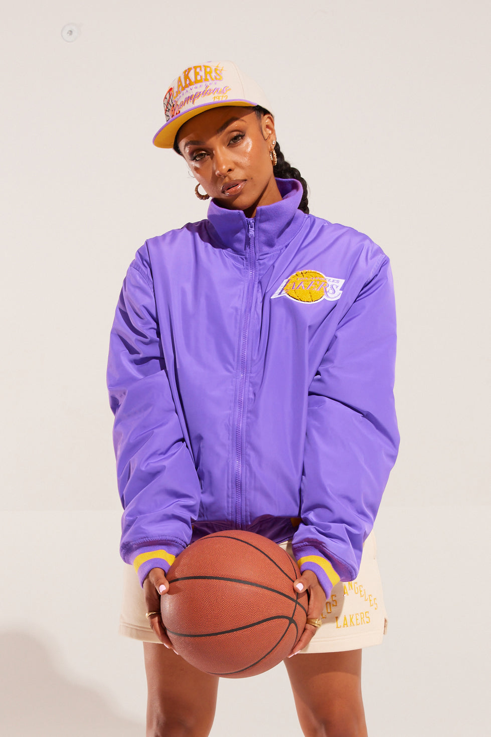 Lakers Nylon Team Jacket Melody Ehsani