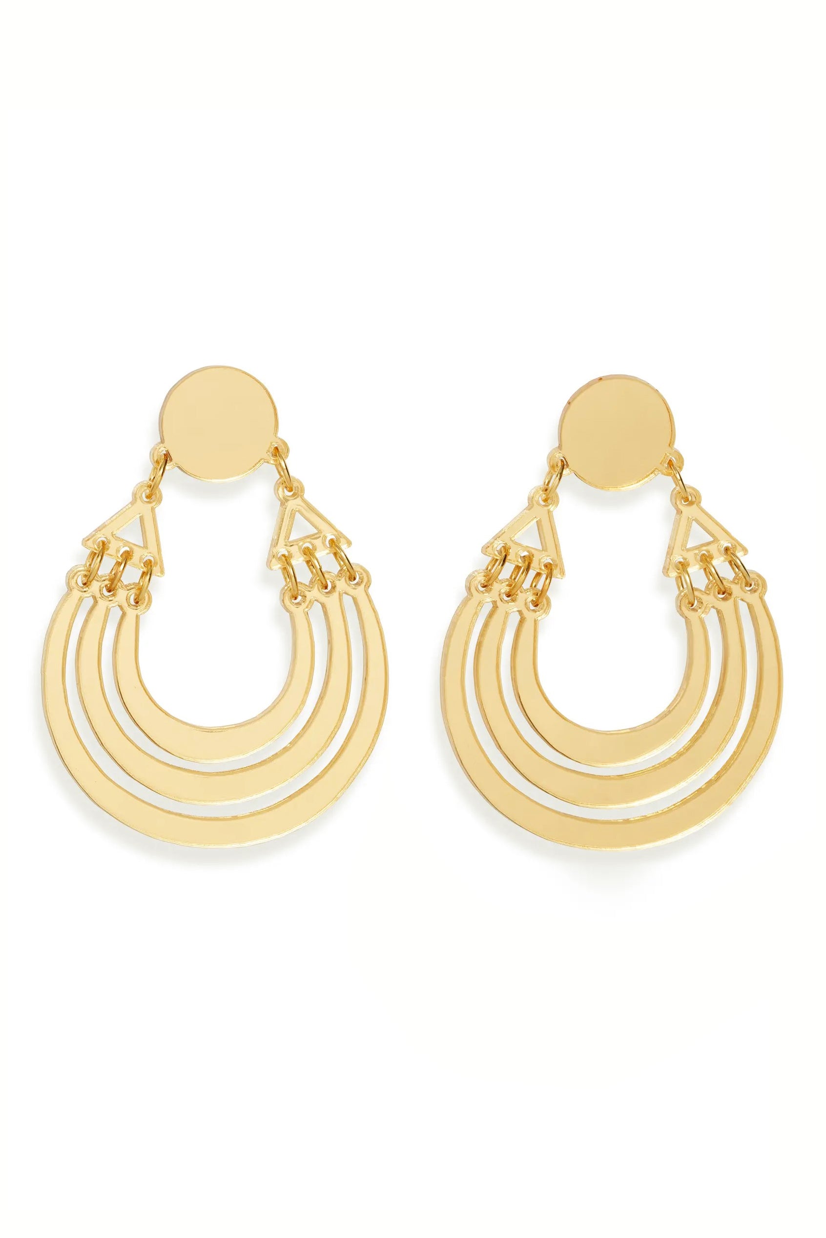 Gold hot sale moroccan earrings