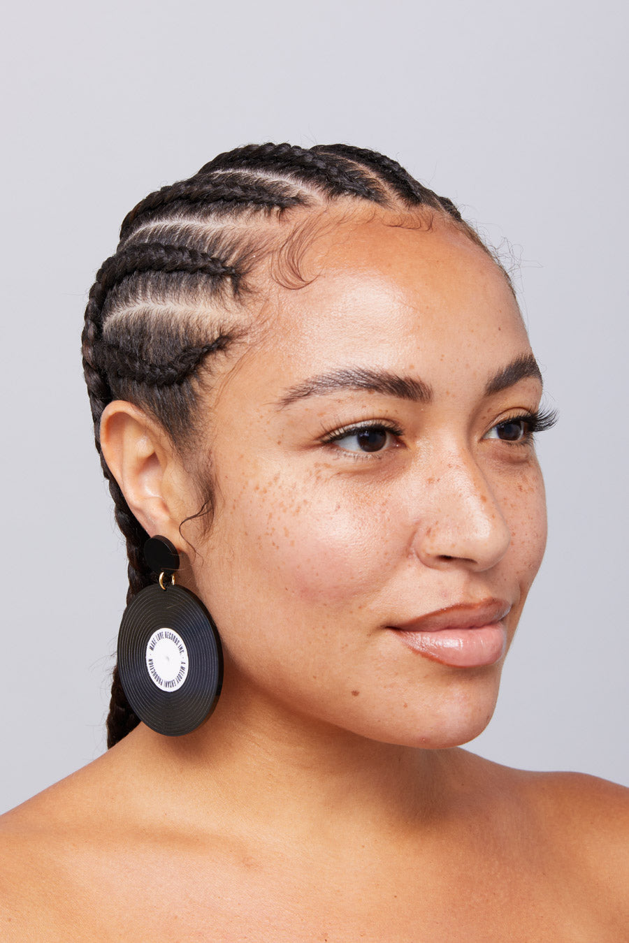 Make Love Records Earrings - Black – Melody Ehsani